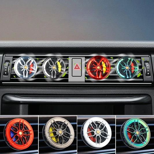 Air Freshener Auto Wheel Air Vent Perfume Clip Rotatable Tire